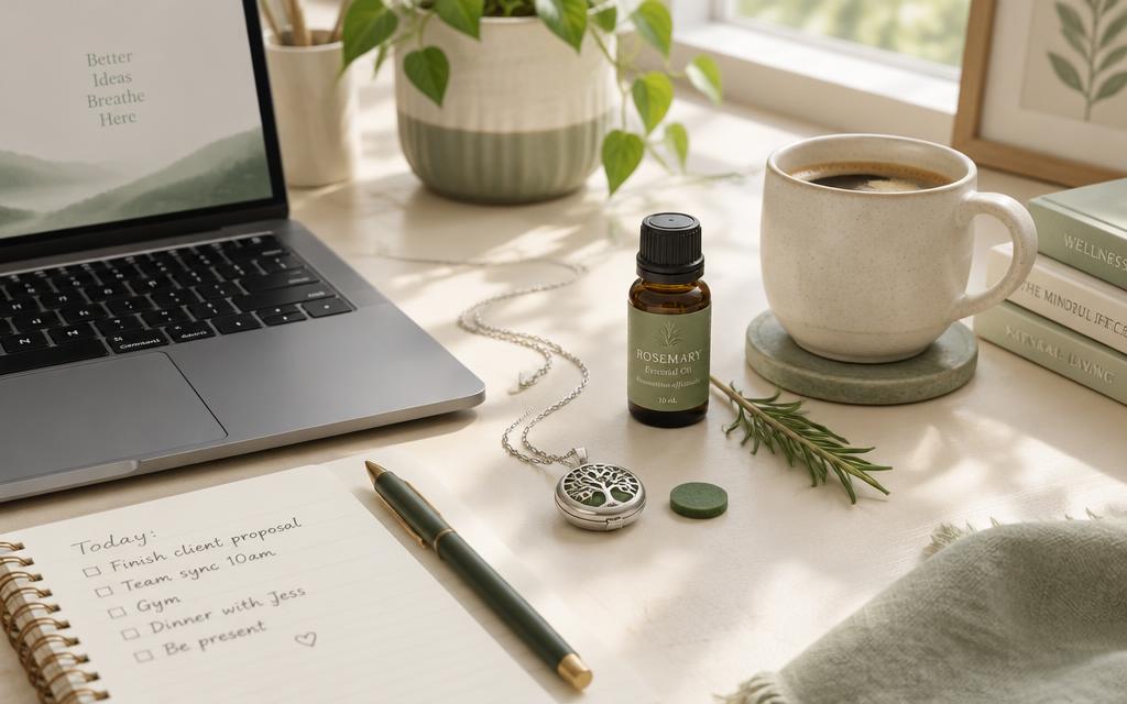 Aromaterapia en el trabajo: cómo usar tu collar difusor para concentrarte mejor — imagen del artículo