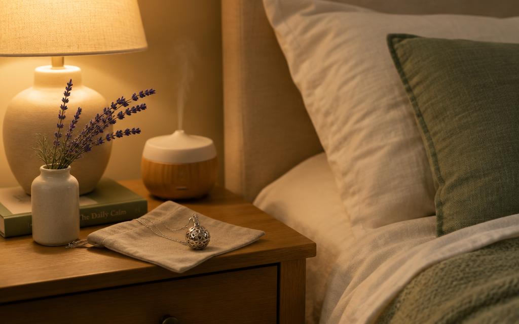 Rutina nocturna con colgante aromático: aromas para dormir mejor y relajarte antes de acostarte — imagen del artículo