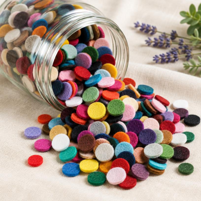 Healeved 300 almohadillas para collar difusor – fieltro para aromaterapia