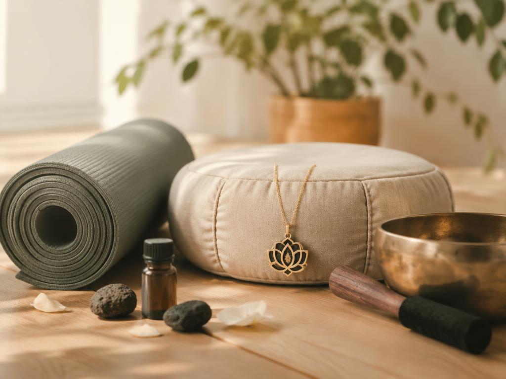 Regalos para amantes del yoga y la meditación: joyería de aromaterapia con significado — imagen del artículo