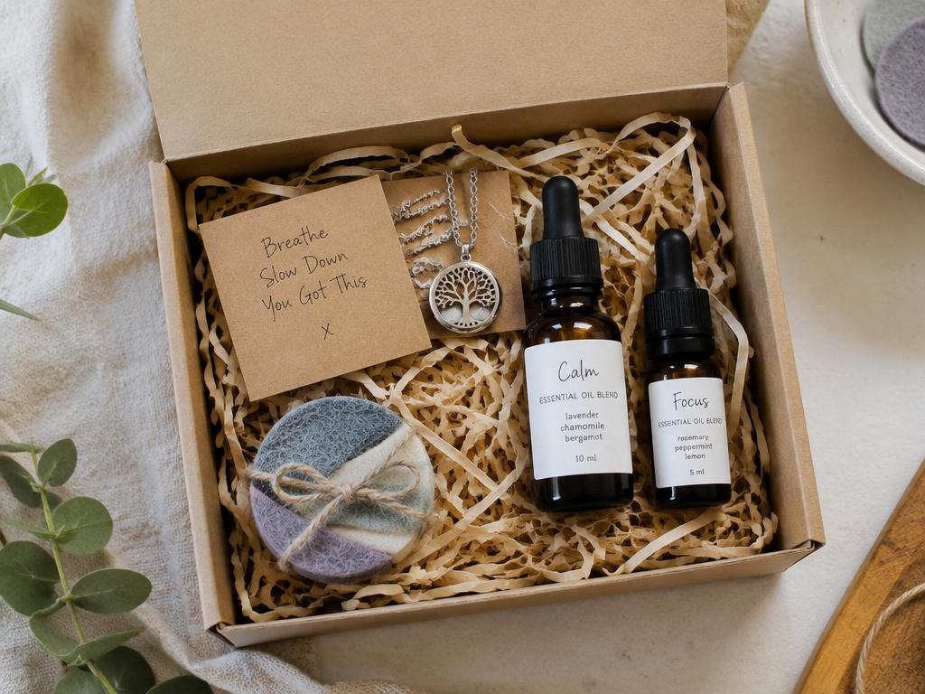 Cómo crear una caja de regalo de bienestar con collar difusor, aceites y detalles DIY — imagen del artículo